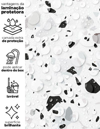 Papel de Parede Adesivo Terrazzo Granilite Rutilo