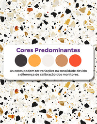 KIT DE 4 ROLOS - 3,00m x 50cm - Papel de Parede Granilite Topázio Imperial