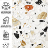 KIT DE 4 ROLOS - 3,00m x 50cm - Papel de Parede Granilite Topázio Imperial