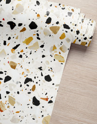 KIT DE 4 ROLOS - 3,00m x 50cm - Papel de Parede Granilite Topázio Imperial