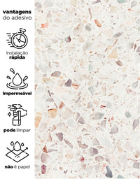 Papel de Parede Adesivo Granilite Boho 3,00m x 50cm