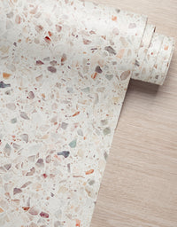 Papel de Parede Adesivo Granilite Boho Com película para áreas molhadas 1,00x0,50m