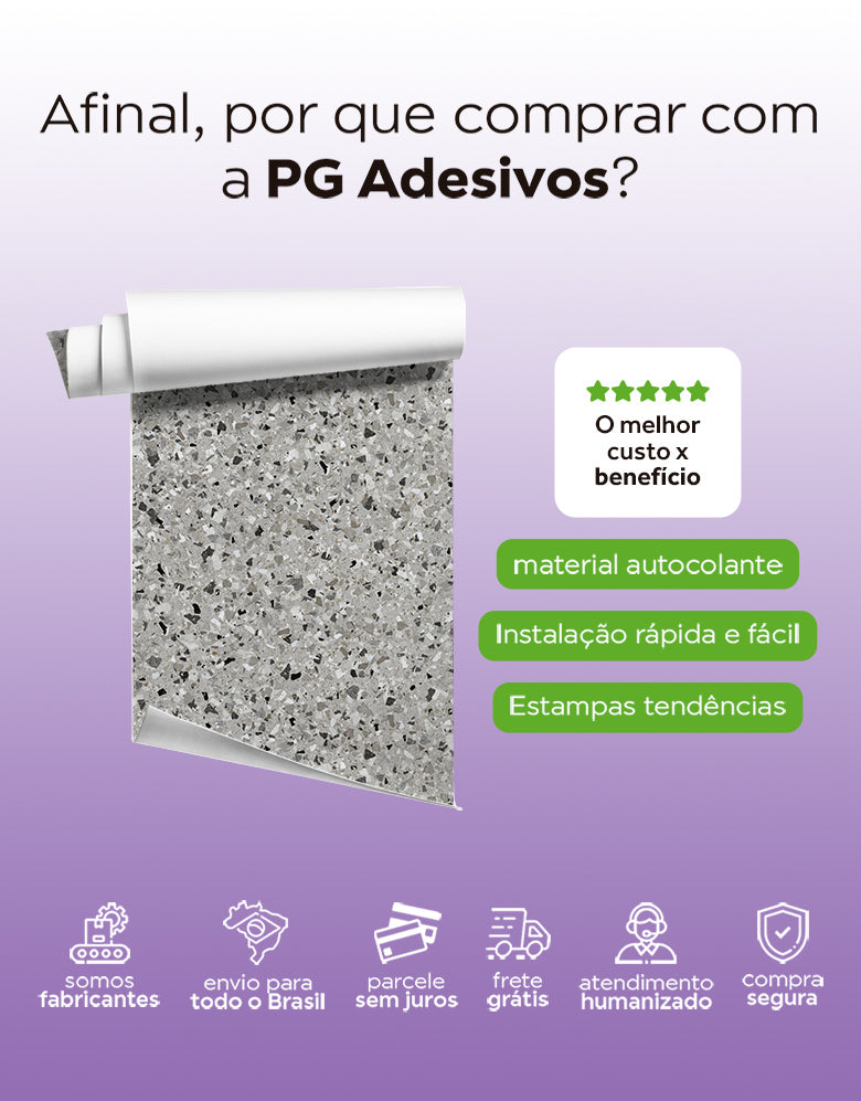 Papel de Parede Adesivo Granilite Industrial