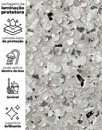 Papel de Parede Adesivo Granilite Industrial