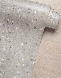 KIT DE 3 ROLOS - 1,50m x 50cm - Papel de Parede Adesivo Granilite Escandinavo