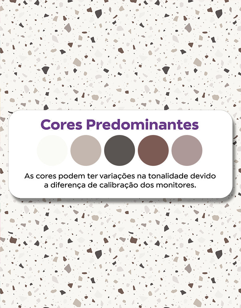 KIT DE 5 ROLOS - 1,50m x 50cm - Papel de Parede Granilite Âmbar