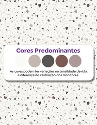 KIT DE 5 ROLOS - 1,50m x 50cm - Papel de Parede Granilite Âmbar