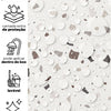 KIT DE 5 ROLOS - 1,50m x 50cm - Papel de Parede Granilite Âmbar