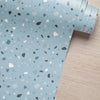 KIT DE 4 ROLOS - 2,50m x 50cm - Papel de Parede Adesivo Granilite Lazúli