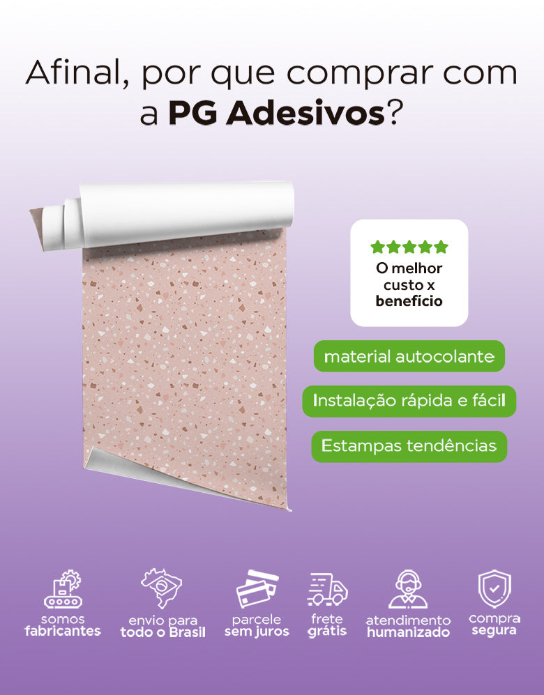 Papel de Parede Adesivo Granilite Romântico