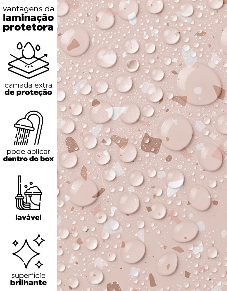 Papel de Parede Adesivo Granilite Romântico