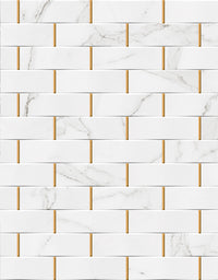 Papel de Parede Adesivo Tijolinho Marmorizado