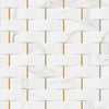 Papel de Parede Adesivo Tijolinho Marmorizado