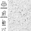 KIT DE 2 ROLOS - 2,50m x 50cm - Papel De Parede Granito Pitaya