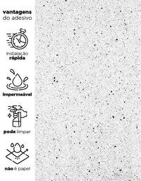 KIT DE 2 ROLOS - 2,50m x 50cm - Papel De Parede Granito Pitaya