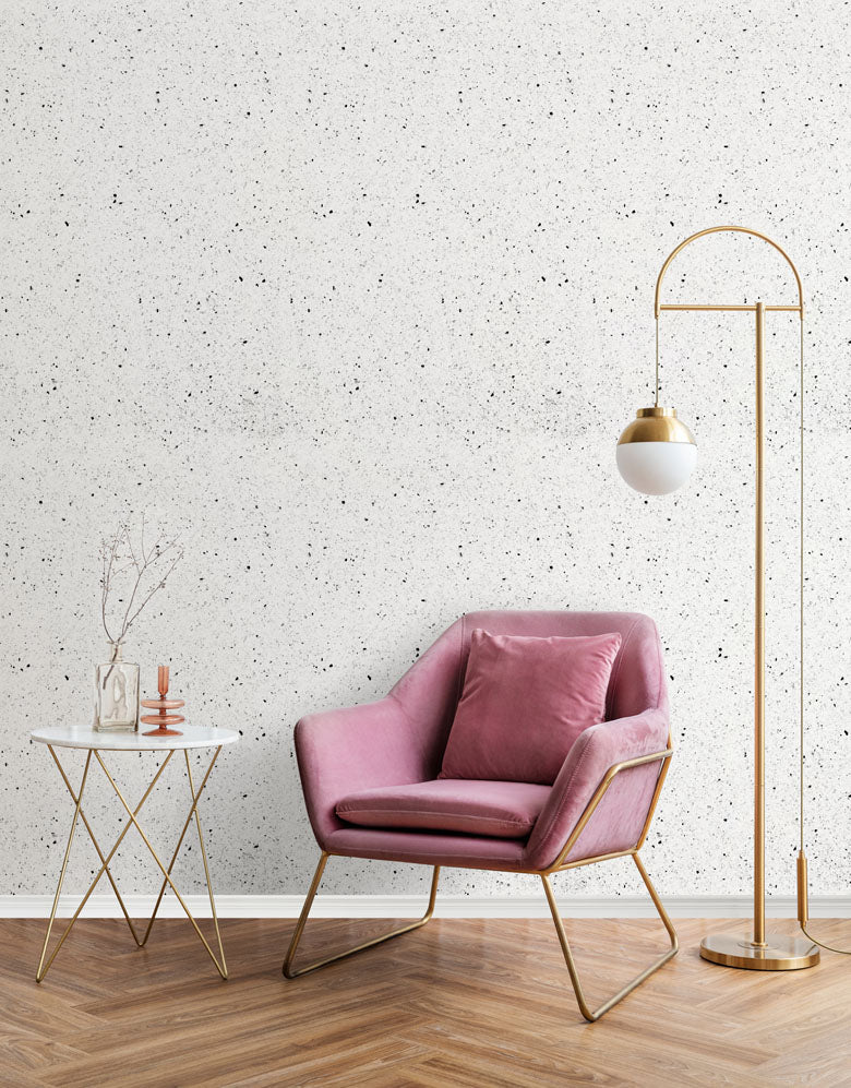 KIT DE 2 ROLOS - 2,50m x 50cm - Papel De Parede Granito Pitaya