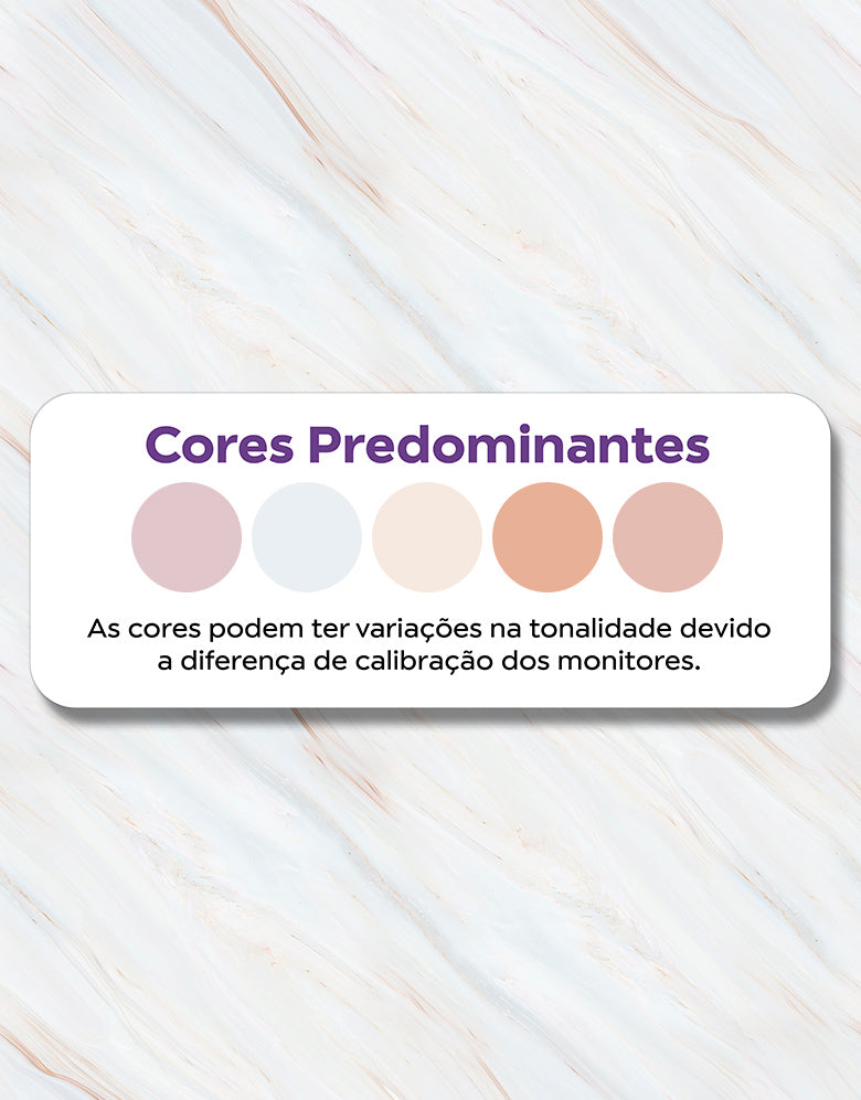 KIT DE 4 ROLOS - 1,50m x 50cm - Papel de Parede Adesivo Mármore Requinte