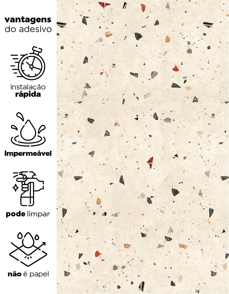 Papel de Parede Adesivo Granilite Solare