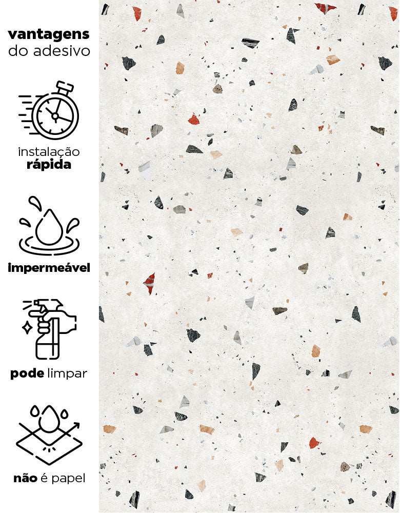 Papel de Parede Adesivo Granilite Capri