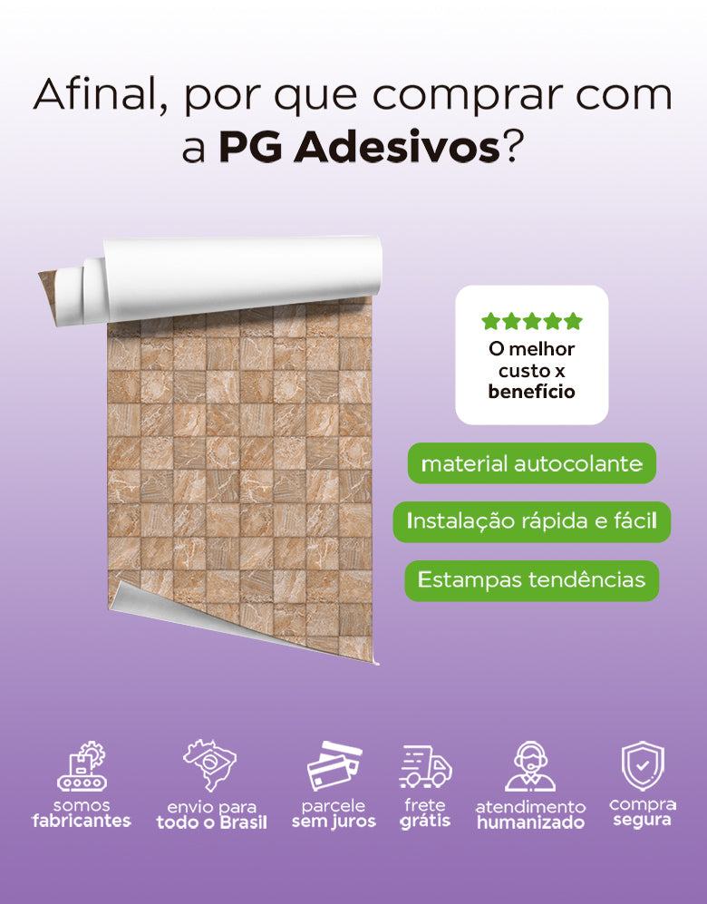 Papel de Parede Adesivo Mosaico Egito