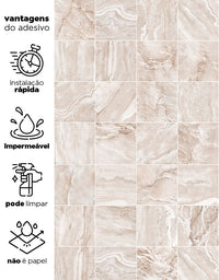 Papel de Parede Adesivo Azulejo Oasis