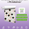Papel de Parede Azulejo Mosaico Marmorizado