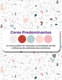 KIT DE 5 ROLOS - 2,50m x 50cm - Papel de Parede Adesivo Granilite Candy