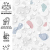 KIT DE 5 ROLOS - 2,50m x 50cm - Papel de Parede Adesivo Granilite Candy