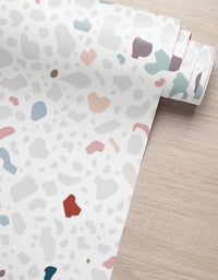 KIT DE 6 ROLOS - 2,50m x 50cm - Papel de Parede Adesivo Granilite Candy