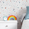 KIT DE 6 ROLOS - 2,50m x 50cm - Papel de Parede Adesivo Granilite Candy