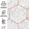 Papel de Parede Adesivo Colméia Rose
