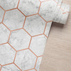 Papel de Parede Adesivo Colméia Rose