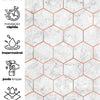 Papel de Parede Adesivo Colméia Rose