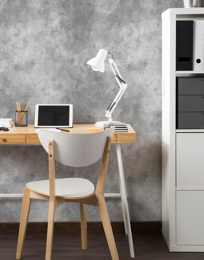 Papel de Parede Adesivo Cimento Queimado Industrial