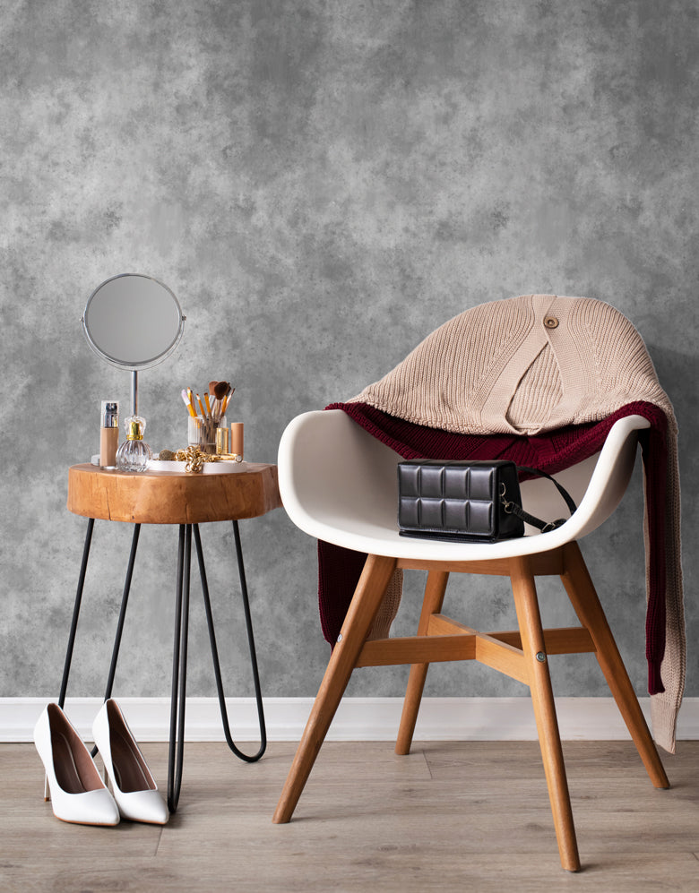 Papel de Parede Adesivo Cimento Queimado Industrial