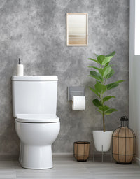 KIT DE 5 ROLOS - 1,00m x 50cm - Papel de Parede Adesivo Cimento Queimado Industrial