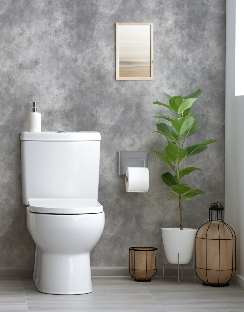 Papel de Parede Adesivo Cimento Queimado Industrial