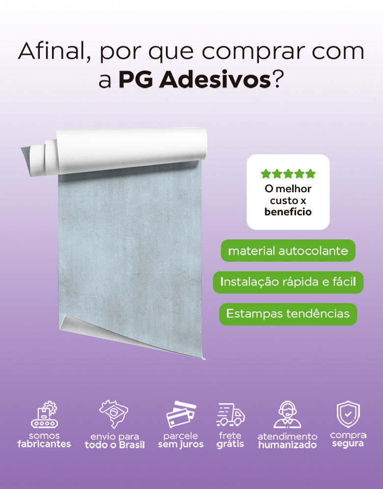 Papel de Parede Adesivo Cimento Queimado Lazúli
