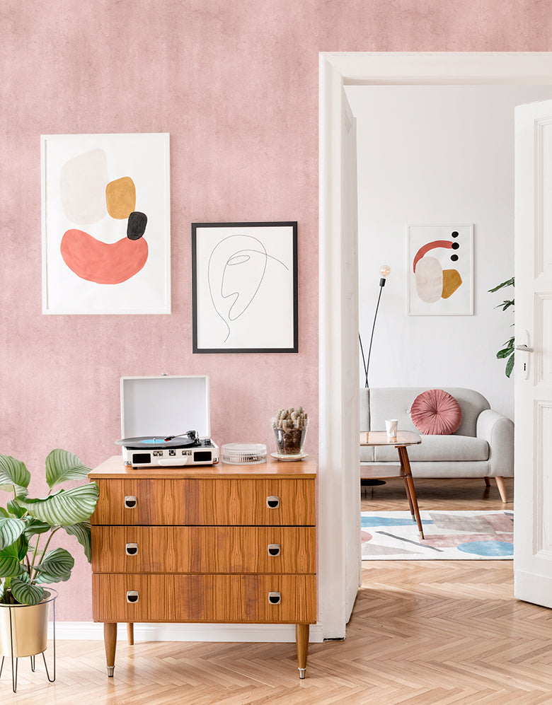 Papel de Parede Adesivo Cimento Queimado Ternura