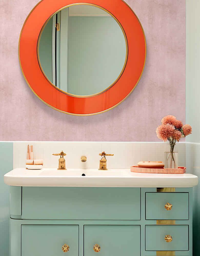 Papel de Parede Adesivo Cimento Queimado Ternura