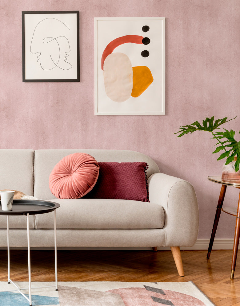 Papel de Parede Adesivo Cimento Queimado Ternura