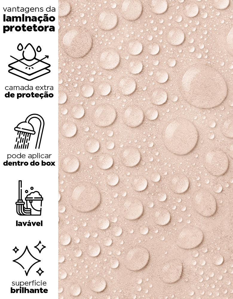 KIT DE 4 ROLOS - 1,00m x 50cm - Papel de Parede Adesivo Cimento Queimado Solare