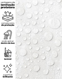 KIT DE 3 ROLOS - 2,50m x 50cm - Papel de Parede Adesivo Cimento Queimado Glacial