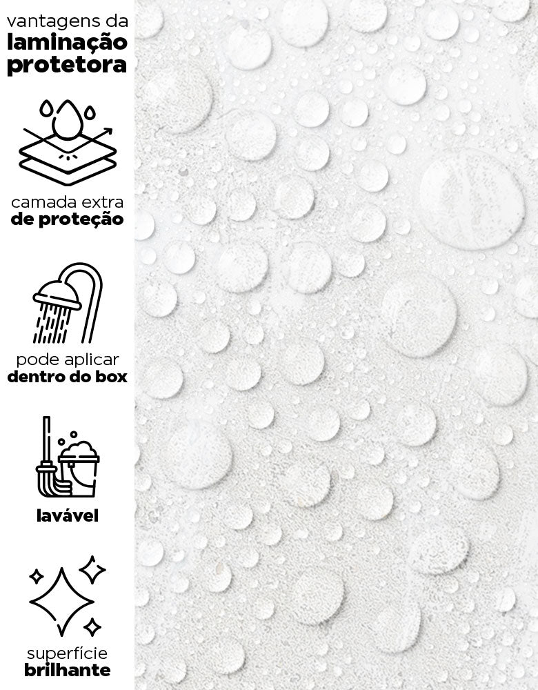 KIT DE 6 ROLOS - 3,00m x 50cm - Papel de Parede Adesivo Cimento Queimado Glacial
