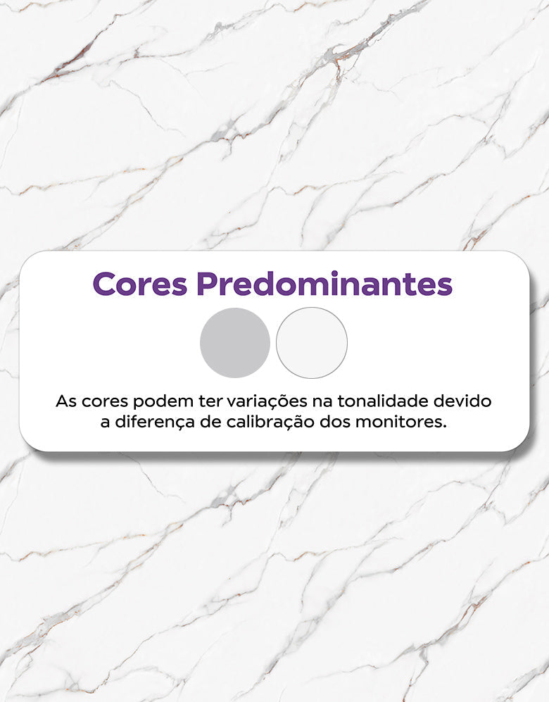 KIT DE 3 ROLOS - 2,50m x 50cm - Papel de Parede Adesivo Mármore Brisa de Carrara