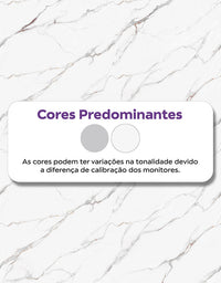KIT DE 3 ROLOS - 2,50m x 50cm - Papel de Parede Adesivo Mármore Brisa de Carrara
