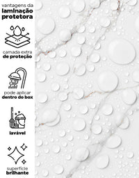 Papel de Parede Adesivo Mármore Brisa de Carrara