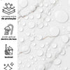KIT DE 3 ROLOS - 2,50m x 50cm - Papel de Parede Adesivo Mármore Brisa de Carrara