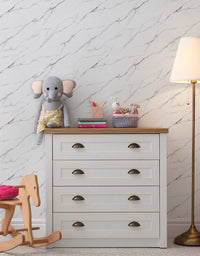 Papel de Parede Adesivo Mármore Brisa de Carrara