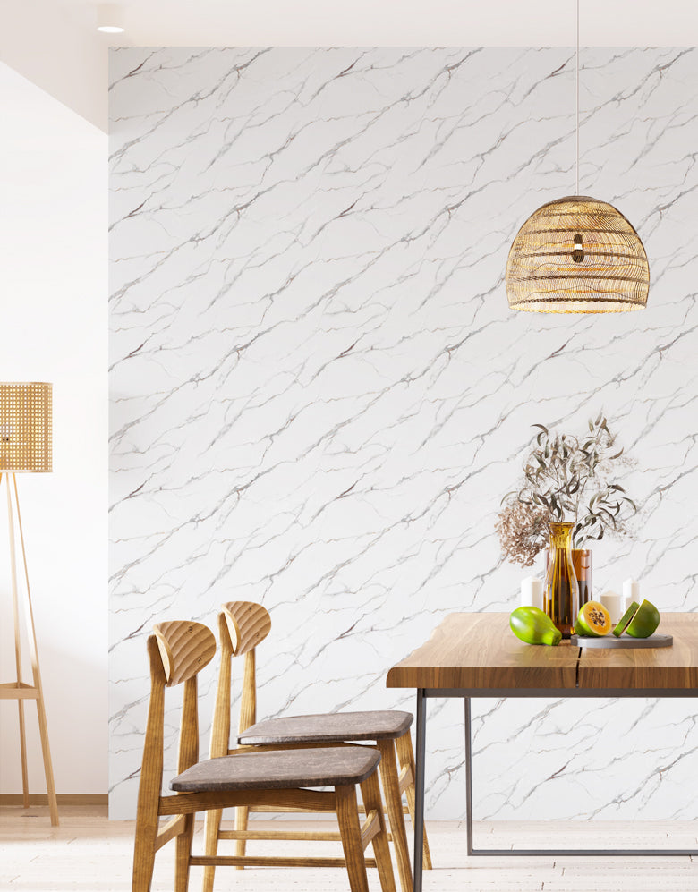 Papel de Parede Adesivo Mármore Brisa de Carrara